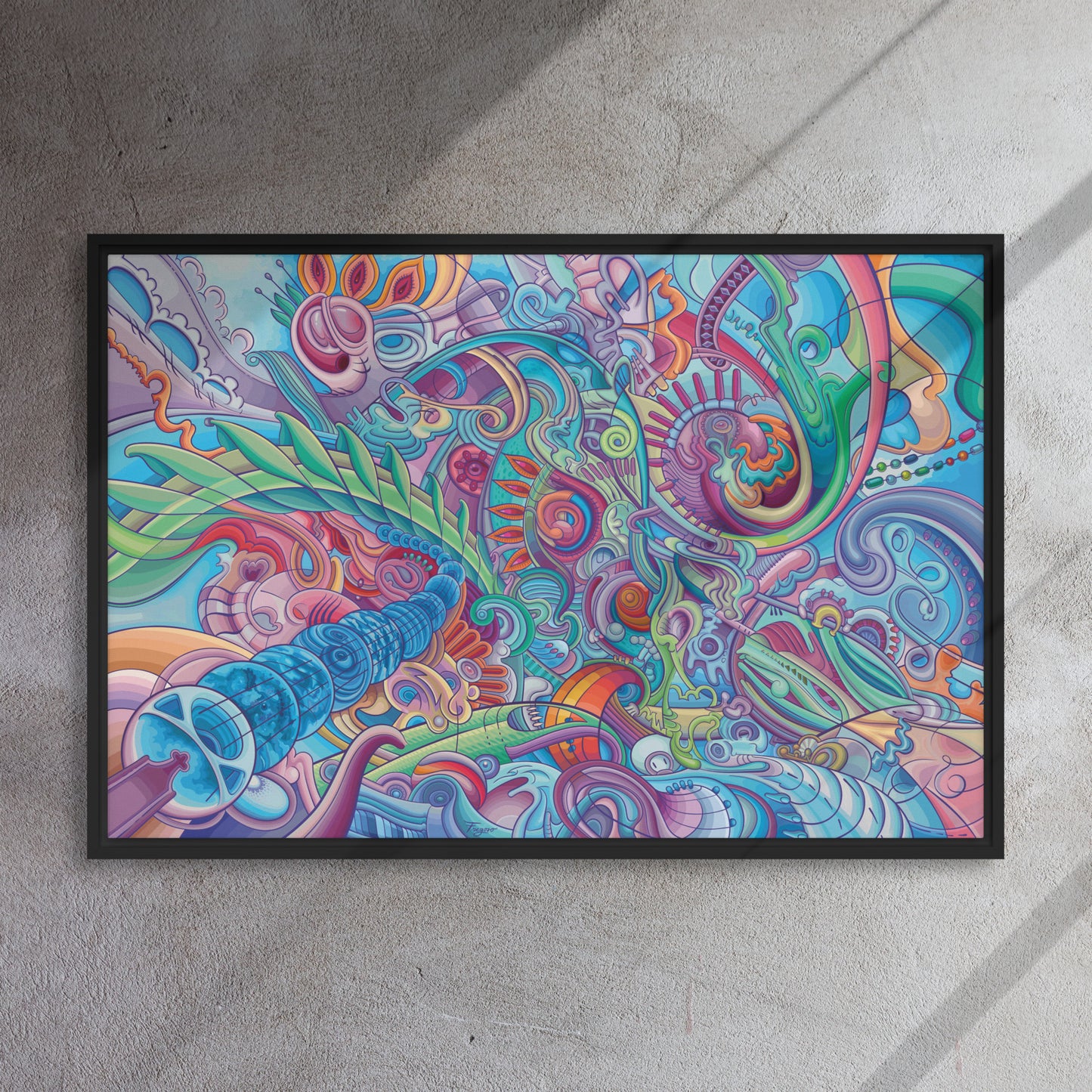Framed canvas Renacer 24″×36″