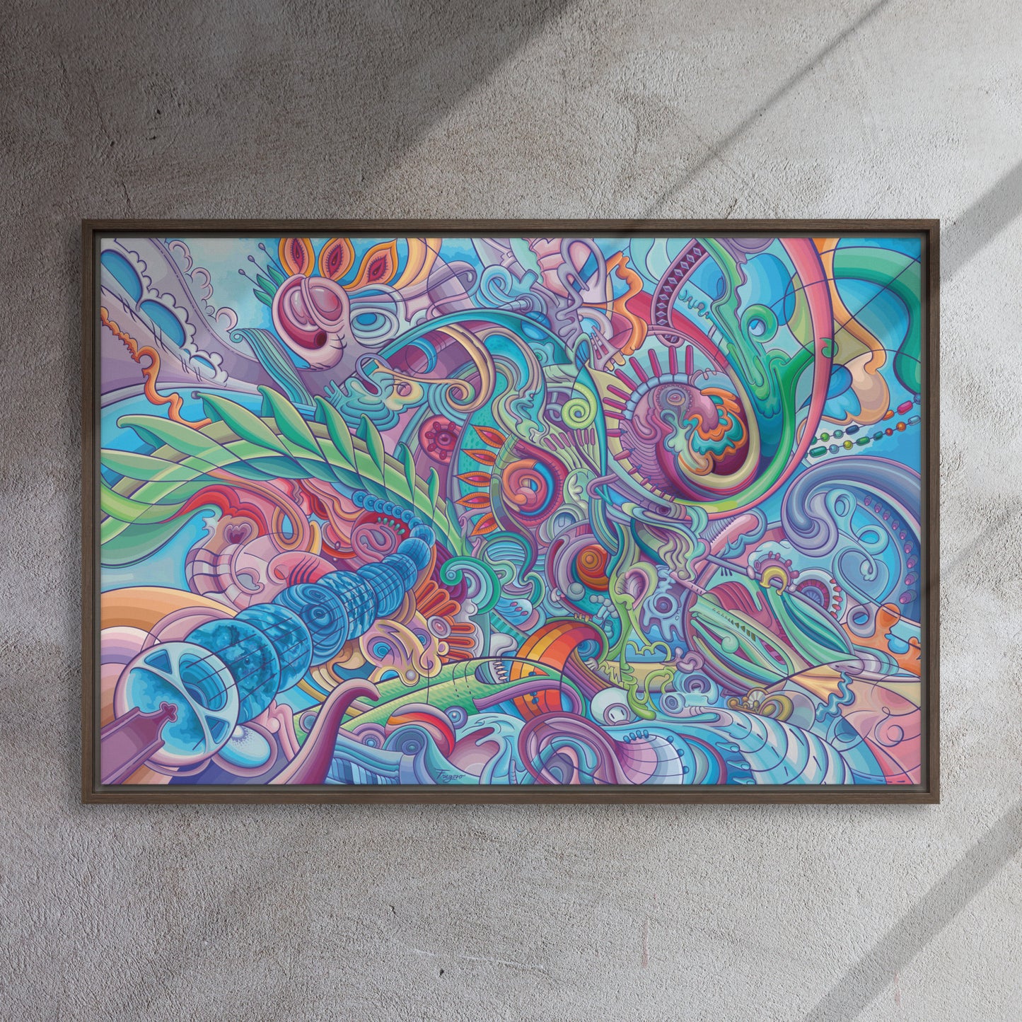 Framed canvas Renacer 24″×36″