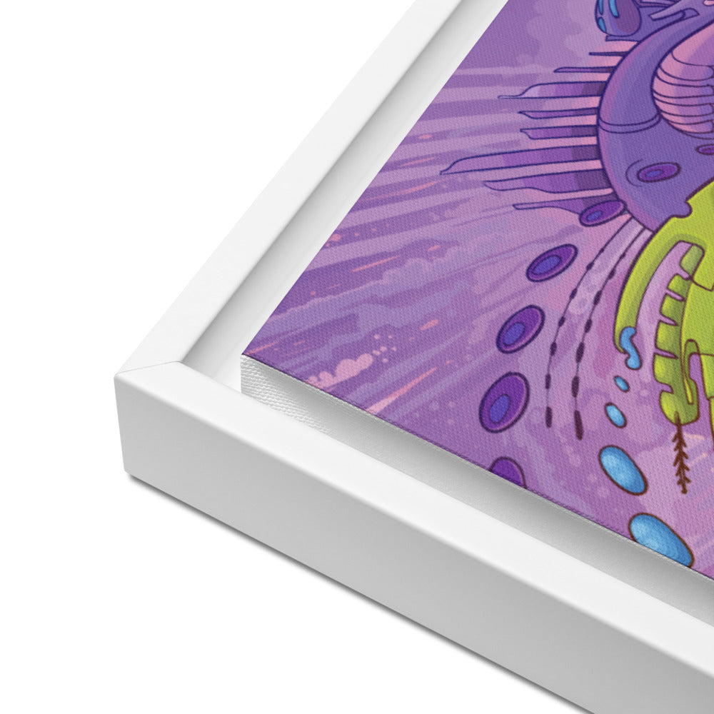 Framed canvas La estampida 24″×36″
