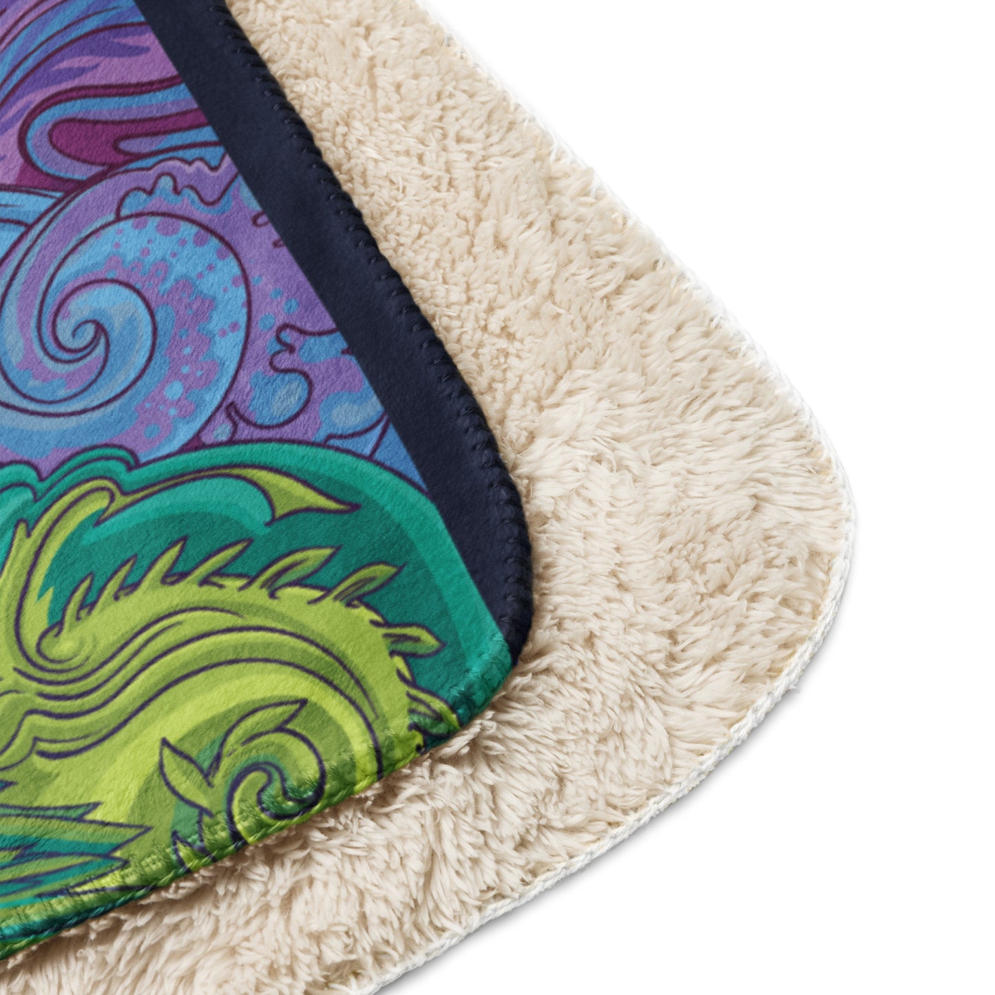 Sherpa blanket Jardin 60″×80″