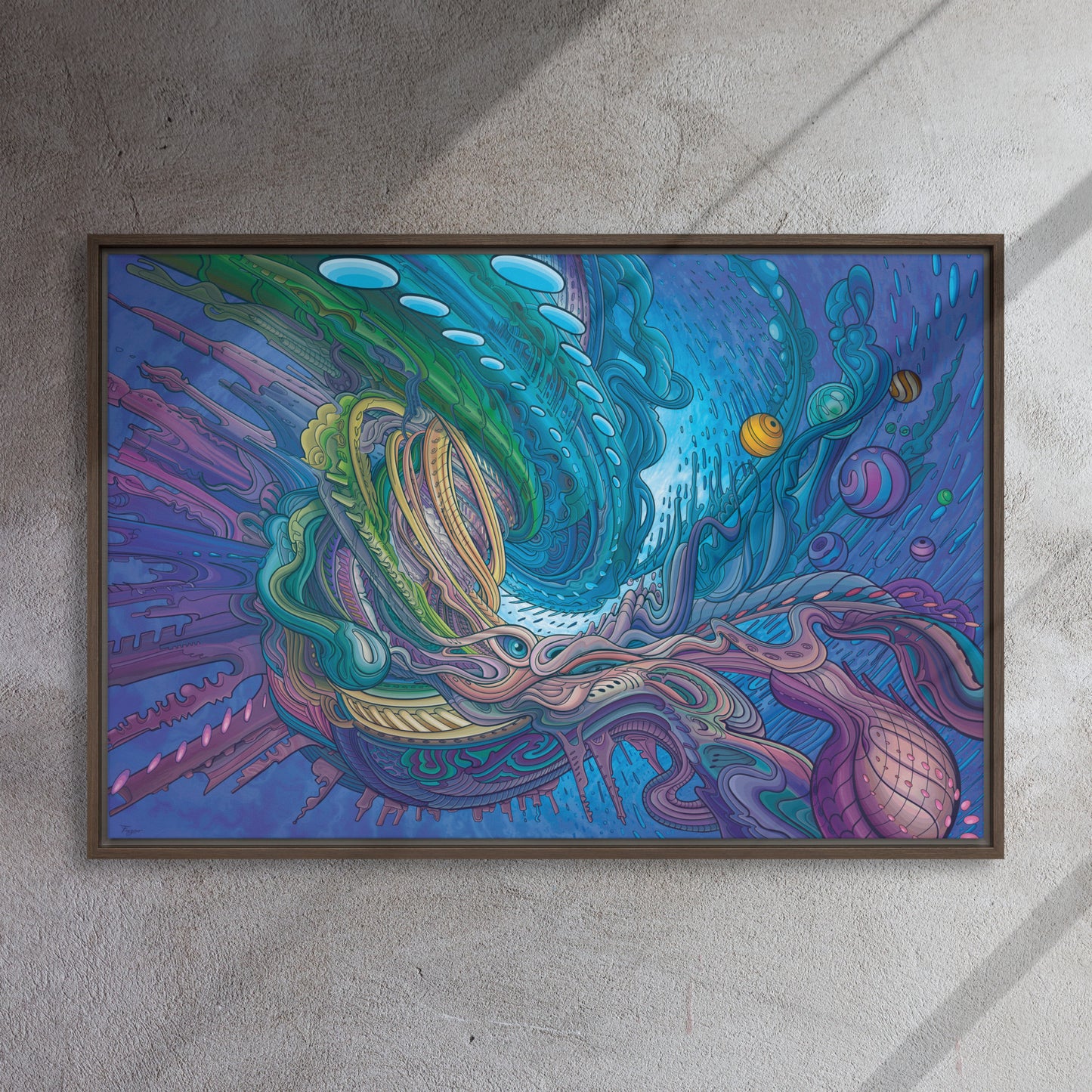 Framed canvas El Tornado 24″×36″